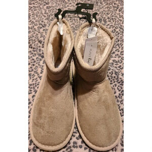 Just Be Cute Girls Faux Fur Lined Snow Boots Size US 6
